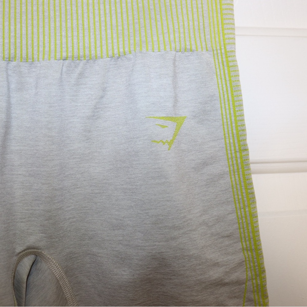 Gymshark Gray and Green Leggings